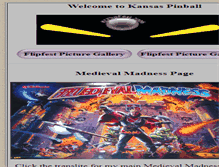 Tablet Screenshot of kansaspinball.com